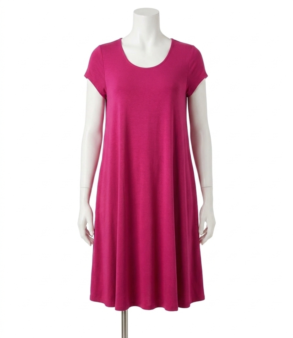 NEW KAREN KANE maggie trapeze mini dress in cherry